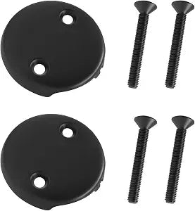 Tub Drain Overflow Cover 3-1/8" with Screw Two Hole Overflow Face Plate