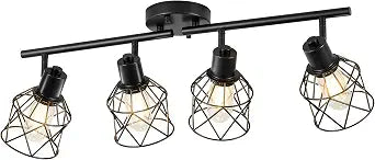 4-Light Kitchen Track Lighting, Island Lights, Farmhouse Ceiling Light
