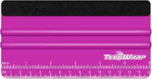 TECKWRAP Professional Squeegee Tool for Vinyl Decals, Inkjet Vinyl Sticker Paper,and Wallpaper - 6"x2.9", Scratch-Free Application (Pitaya)