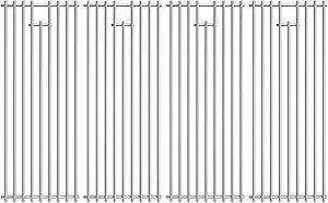 SUZLON 4 Pack Bull BBQ Grill Grate Replacement Parts for Bull 18248 LP, 18249 NG, LP 47628, NG 47629, 57569 NG, 57568 LP, LP 62648, NG 62649 Grill, 19 1/4" x 30"