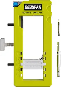 Door Hinge Jig, Door Hinge Mortiser, Hinge Installation Kit, Door Hinge Router Template Fits for Door Hinge from 3 to 5 Length and Hinge Types of Sqaure, Radius 1/4 or Radius 5/8.