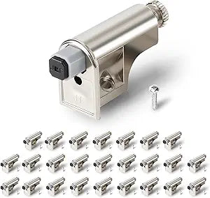 25 Pcs Soft Close Damper for Cabinet Doors/Wardrobe Doors,Adjustable Hydraulic Buffer,Noise Reduction & Smooth Closure,Universal Fit for Kitchen, Bathroom & FurnitureIncludes Matching Screws