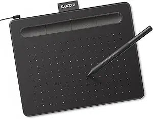 Wacom Intuos Small, Wired Graphic Drawing Tablet with Pen + Software