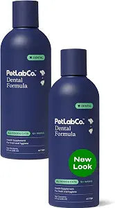 PetLab Co. Cat and Dog Dental Formula, Keep Dog Breath Fresh and Teeth Clean, Supports Gum Health - Water Additive Dental Care Targets Tartar, Pack of 2 - Packaging May Vary