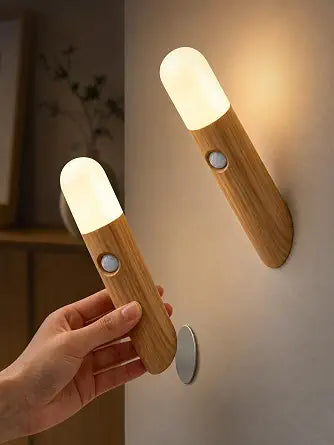 Motion Sensor Night Light for Hallway: Rechargeable Torch-Shaped Design