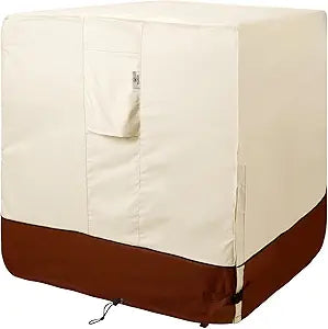 Air Conditioner Cover for Outside Units-Durable 600D AC Cover for Outside Unit Waterproof & Resistant AC Unit Covers Outdoor Central Square Fits up to 32 x 32 x 36 inches