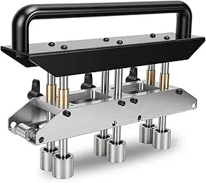3-Station Roller for Bending Metal Roofing Materials at 0-90 Angle, Large Radius Sheet Metal Bead Roller Bender for Making 1/2-5in (13130mm) Bending