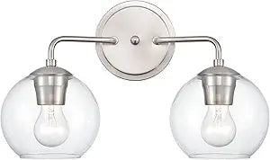 ML Lighting 2-Light Vanity Brushed Nickel