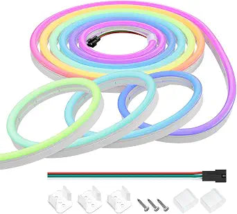 BTF-LIGHTING WS2811 IC RGB Chasing Color Neon Light 16.4FT DC24V 90IC T0817