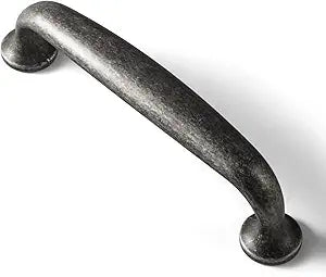 Goo-Ki 6 Pack Weathered Nickel Cabinet Pulls Drawer Handles, 5.04'' c-c Antique/Vintage Iron Dresser Handles Bar Drawer Pulls Solid Zinc Alloy Kitchen Hardware