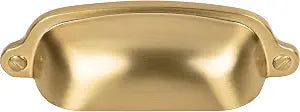 Top Knobs Charlotte 2 9/16" CTC Cup/Bin Cabinet Pull Honey Bronze M2223