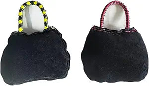 Tealover Leather Round Bite Pillow Dog Training Tug Toys,2 Pack