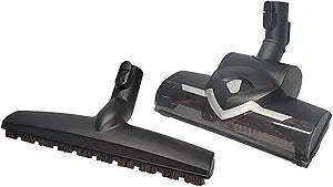 Bare Floor Tool + Turbo Brush Compatible with Miele Classic C1 - Compact C1 - Complete C1 - Compact C2 - Complete C3 - Blizzard CX1 - S2 S4 S5 S6 S8 Canister Vacuum Cleaner. #s SBB Parquet-3 STB 305-3