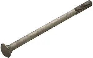 88620 5/8 Inch x 10 Inch Hot Dipped Galvanized Coarse Thread Carriage Bolts, 10-Count
