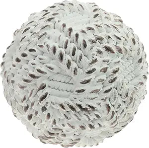 Boston International Decorative Woven Rope Ball Sculpture, 4-Inch, White
