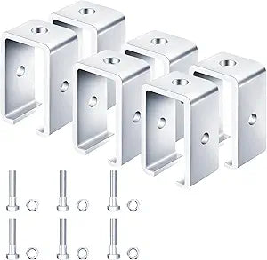 Channel Trolley Track Hanger Bracket for UNISTRUT Strut Channel,Intermediate Support Hanger Brackets for All 1-5/8" Channel Trolley Track,for Unistrut Hardware Trolley(6 Pack)