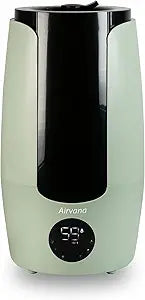 2.25 Gallon (8.5 Liter) Top Fill Digital Humidifier with LED Display Screen, Sleep Mode, and Coverage up to 757 Square Feet, AV200HUM Sage