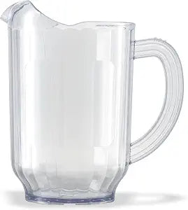 Carlisle FoodService Products Versapour Clear Pitcher Tall Pitcher with Window for Restaurants, Catering, Kitchens, Plastic, 60 Ounces, Clear