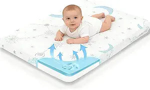 PanKers Pack and Play Mattress, 38"x26"x1.5" Dual Sided Premium Memory Foam Pack N Play Mattresses pad, Breathable Mattress for Pack N Play Pen with Washable Soft Cover