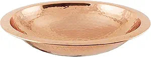Hammered Copper Bowl w/Rim, Non-Threaded