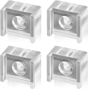 PEUTIER 4pcs Shower Door Finger Pull for Alumax Framed Shower Door