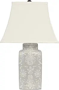 Red Lantern Victorian Lace Porcelain Lamp