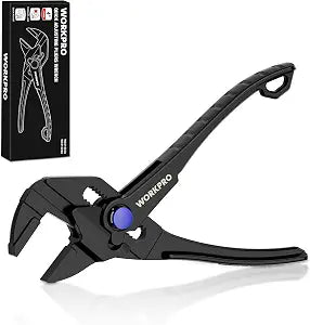 WORKPRO Mini Pliers Wrench, 4-Inch Wrench Pliers with Smooth Parallel Jaws