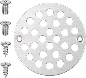 4 Inch Round Bathroom Shower Drain Cover with Screws