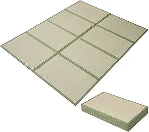 EMOOR Japanese Tatami Mat (Igusa Mattress) (Natural, Full (55x79in))