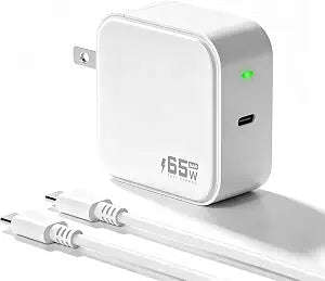 65W GaN USB-C Fast Adapter Compatible with Samsung Galaxy Book Pro Charger