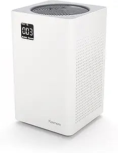 Kenmore PM2010 Air Purifiers with H13 True HEPA Filter, Covers Up to 1200 Sq.Foot, 24db SilentClean 3-Stage HEPA Filtration System, 5 Speeds for Home Large Room, Kitchens & Bedroom, PM2010