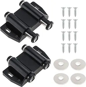 Magnetic Push Latch,Double Push to Open Cabinet Door Touch Latches,2 Pack