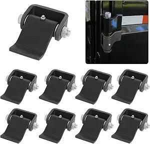 Steel Dump Trailer Hinges for Door Gate Body Hinge-Strap Style Short Leaf-Heavy Duty Weld On Greaseable Dump Trailer Door Gate Hinges(8Packs)