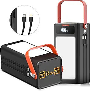 PGYOB Portable Power Bank Power Station, 27000mAh Outdoor Generator with SOS Light, Backup Battery Charger for MacBook, iPhone, Samsung, Home use, Outdoor Camping, RV Trip