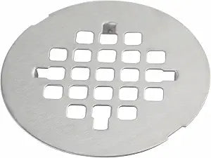 HIDROP Brushed Nickel Snap-in Shower Floor Drain Cover,4-1/4" OD Round Grid