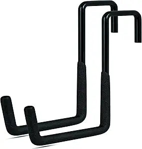 Rafter Hanger Hook 2 Pcs, Large S Hooks, Upgraded Fence Hangers, Ladder and Bike Hanging Hooks for Storage, Heavy Duty Garage Utility Rafter Hook for Hanging Hose, Plants, Chairs and More