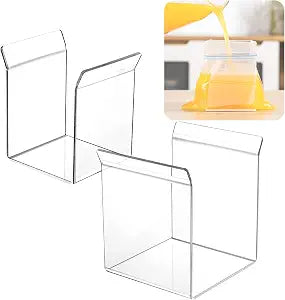 Ziplock Bag Holder,Baggy Rack Holder for Food Prep Bag,Food Storage Bag Stand,Hands-Free to Pour Leftovers,Filling Zip Lock Freezer Bag Stand,Comes with both Quart & Gallon Sizes (2 Pack)