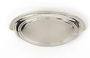 Alno A1571-35-PN Classic Traditional Cup Pulls, Polished Nickel