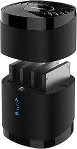 SABRENT USB 3.0 4-Bay 2.5 SATA SSD and HDD Docking Station with Cooling Fan, Tool-Free, Supports Up to 4X 16TB, 5Gbps Transfer, for SATA 2.5 SSD/HDD (Up to 12.5mm), USB 3.0 Compatible - (DS-4SSD)