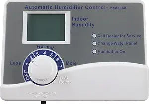 Model 60 Automatic Digital Whole House Humidifier Control Humidistat with Outdoor Temperature Sensor, Compatible with 400, 500, 600, 700 Series, 24VAC