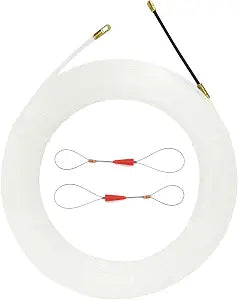 10m 33 Feet Cable Puller Fish Tape Kit Through Wall Nylon Electrical Cable Puller Wire Guide Device Threader Fish Cable Fastener