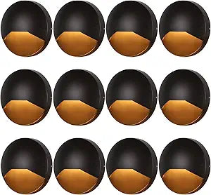 Energetic 5CCT Low Voltage LED Deck & Step Lights, Outdoor Landscape Lighting, 12 Pack