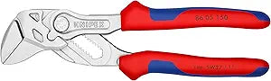 KNIPEX Tools 86 05 150 6-Inch Pliers Wrench Comfort Grip