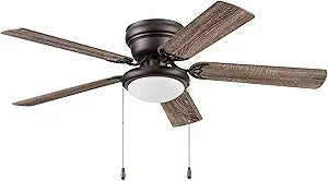 Portage Bay 51492 Cherry Hill Ceiling Fan, 52, Sienna Bronze