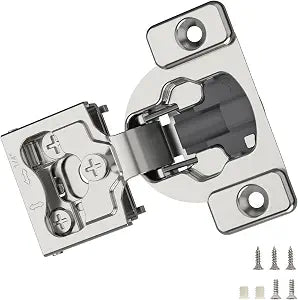 Furniware 2 Pieces 1/4" Small Overlay Concealed Face Frame Hinges