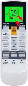 Replacement for Fujitsu Air Conditioner Remote Control Ar-Rah2u Ar-Rah1u Ar-Rae2u Ar-Rae1u Ar-Ry3 Ar-Ry4 Ar-Ry5 Ar-Ry6 Ar-Ry7 Ar-Ry10 Ar-Ry11 Ar-Ry12 Ar-Ry14 Ar-Ry15 Ar-Ry16 Ar-Ry17 Ar-Ry19 ... A