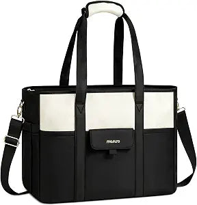 MOSISO Laptop Tote Bag, 15-16 inch Laptop Bag with Cup Holder for Work