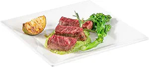 Restaurantware-Voga 6 Inch Square Plates, 4 Medium Salad Plates - Virtually Unbreakable, Dishwashable, White Melamine Restaurant Plate, For Appetizers, Or Desserts, For Indoor or Outdoor Use
