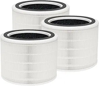 Nispira Core 200S Filter Replacement For LEVOIT Air Purifier Core 200S-RF 3-in-1 H13 HEPA Activated Carbon, 3 Pack
