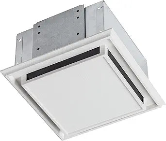 Broan 682 Bathroom Ventilation Fan with Charcoal Filter and White Plastic-Grille